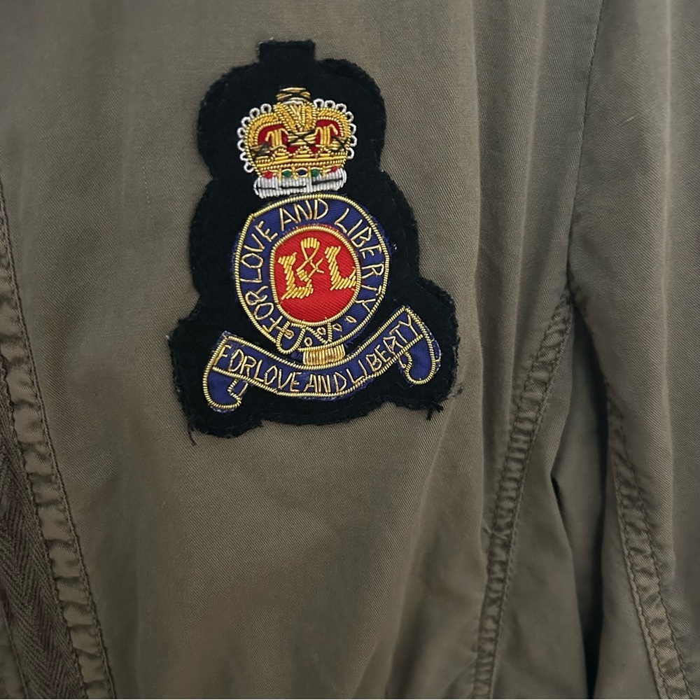 Johnny Was Longline Patchwork Green Utility Jacke… - image 4